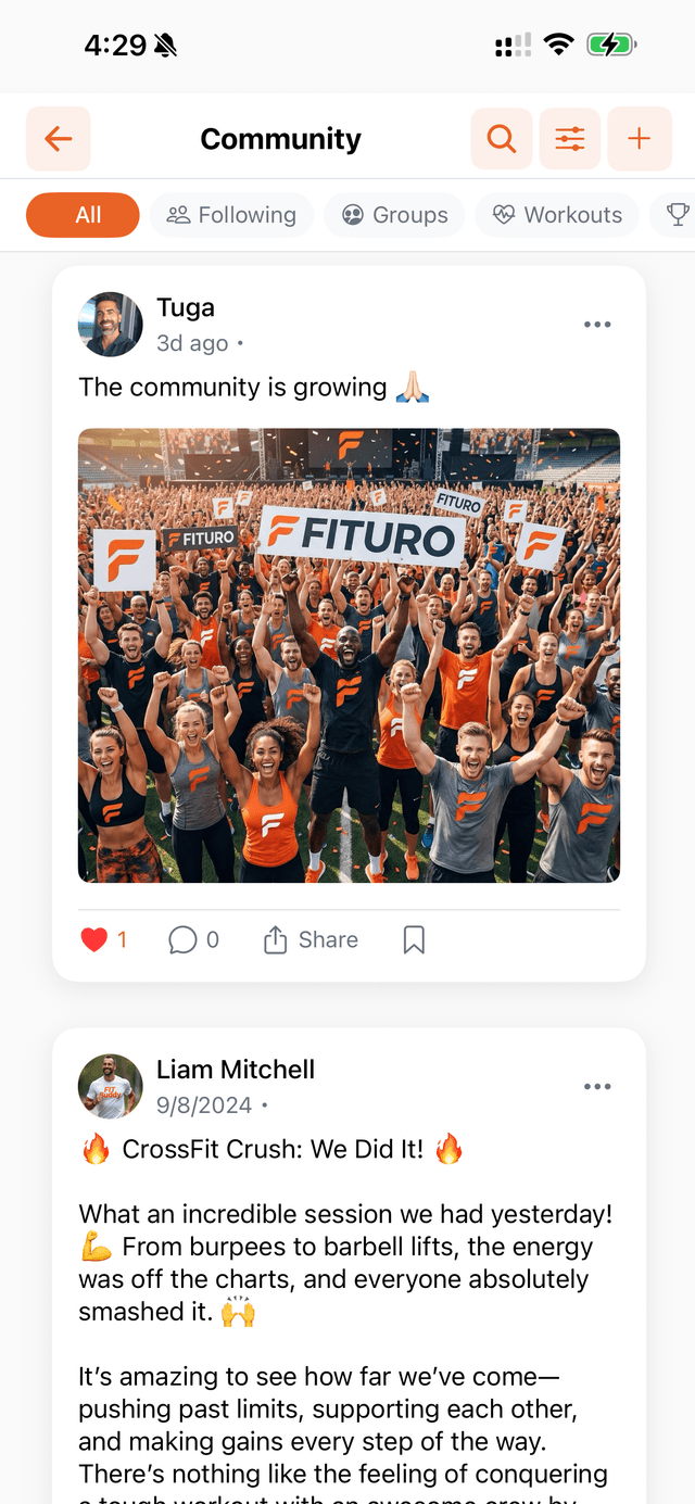 Community Feed Interface